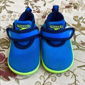 Speedo Kids Blue and Green Water Shoes